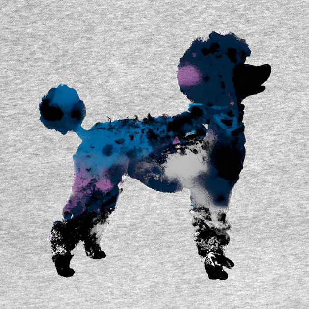 Poodle Doggo Outline Vector Print by Furrban